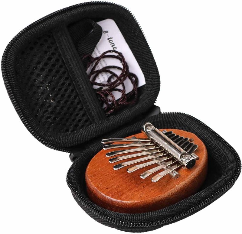 inDomit Kalimba Thumb Piano 8 Keys with Hard Protective Travel Case (Water Droplet shape） - Image 2
